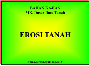 erosi tanah