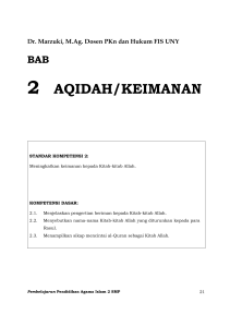 Dr. Marzuki, M.Ag. Buku PAI SMP - 8 Aqidah Bab 2