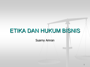 etika dan hukum dalam bisnis