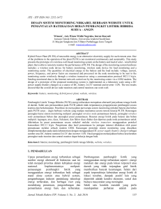 desain sistem monitoring nirkabel berbasis website untuk