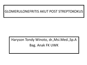 glomerulonefritis akut post streptokok
