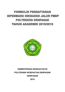 Mekanisme dan Form PMDP 2015-2016