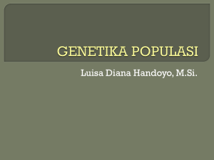 GENETIKA POPULASI