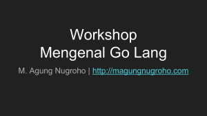 Workshop Mengenal Go Lang