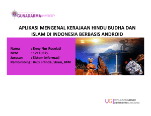 aplikasi mengenal kerajaan hindu budha dan islam di indonesia