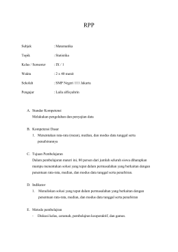 Ukuran Dispersi Data Kelompok - Soalan an