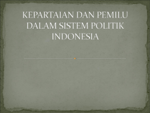 kepartaian dan pemilu dalam sistem politik indonesia