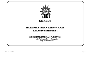 Bahasa Arab - SD Muhammadiyah Purbayan
