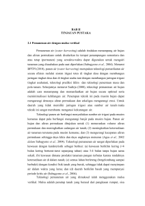 BAB II TINJAUAN PUSTAKA 2.1 Pemanenan air dengan mulsa