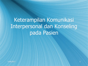 Komunikasi Interpersonal Pertemuan 6 - IGK203