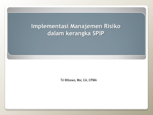 Implementasi Manajemen Risiko dalam kerangka SPIP