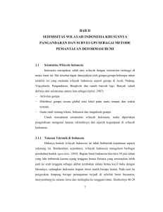 bab ii seismisitas wilayah indonesia khususnya pangandaran dan