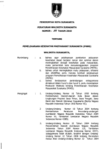 pkms - JDIH Surakarta - Pemerintah Kota Surakarta