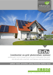 residential on-grid photovoltaic system