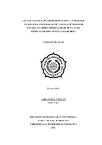 Faktor-Faktor yang Berhubungan dengan Perilaku Wanita Usia