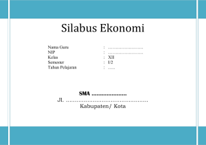 silabus ekonomi - Guru Pembaharu