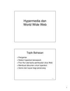 Hypermedia dan World Wide Web