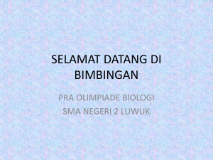 ETOLOGI dan biologi sel