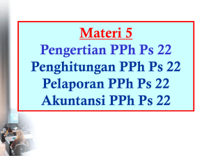 Cara Menghitung PPh Ps 22