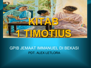 kitab 1 timotius - alexiusletlora.com