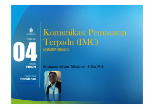 Komunikasi Pemasaran Terpadu (IMC)