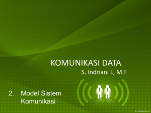 2. Model Sistem Komunikasi