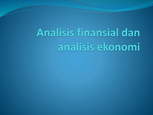 Analisis finansial dan analisis ekonomi