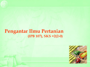 Pengantar Ilmu Pertanian