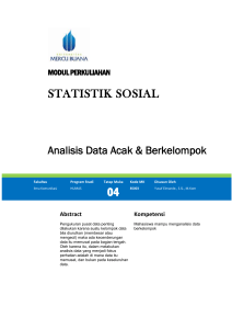 Analisis Data Acak - Universitas Mercu Buana