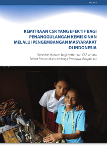 kemitraan csr yang efektif bagi penanggulangan