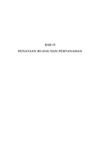 Penataan ruang dan Pertanahan