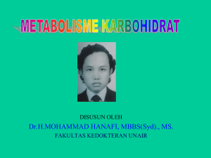 METABOLISME KARBOHIDRAT