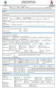 FORMULIR REGISTRASI KONSELING DAN TES HIV