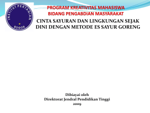 program kreativitas mahasiswa bidang pengabdian masyarakat