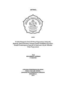 ARTIKEL Tradisi Mengarak Sokok Di Desa Pegayaman, Sukasada