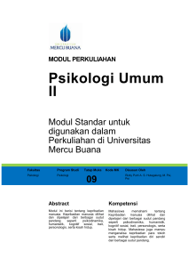 Modul Psikologi Umum II [TM10]