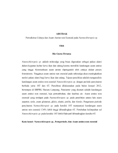 ABSTRAK Periodisitas Cahaya dan Asam Amino non Esensial pada