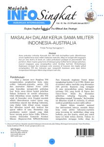 masalah dalam kerja sama militer indonesia-australia