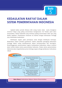 kedaulatan rakyat dalam sistem pemerintahan di Indonesia