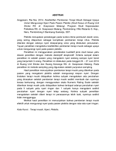abstrak - (Poltekkes) dr. Soepraoen Malang