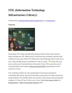 ITIL (Information Technology Infrastructure Library) 24 Maret 2010 in