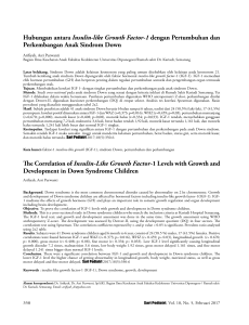 Hubungan antara Insulin-like Growth Factor