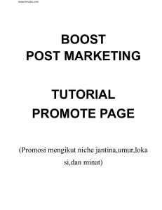 boost post marketing tutorial promote page