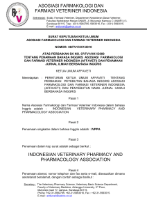Download, Word - Indonesia Veterinary Pharmacy and