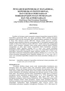 Analisis Faktor-Faktor yang Mempengaruhi