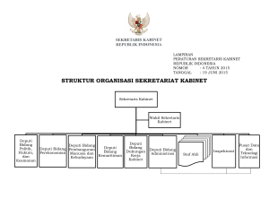 struktur organisasi sekretariat kabinet