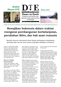 Kewajiban Indonesia dalam traktat mengenai pembangunan
