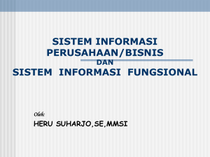 sistem informasi fungsional dan sistem informasi akuntansi