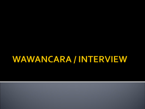 wawancara / interview - Bina Darma e