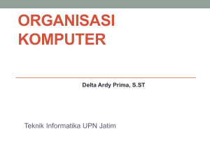 Delta Ardy Prima, S.ST Organisasi Komputer Bab 1 Pengantar